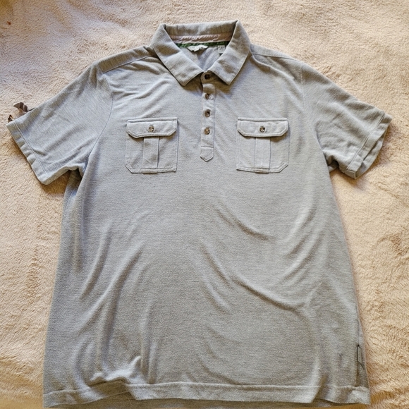 Ted Baker Heather Gray Polo Shirt - Picture 4 of 9